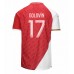 Maillot de foot AS Monaco Aleksandr Golovin #17 Domicile vêtements 2023-24 Manches Courtes